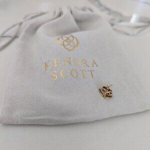 Kendra Scott open heart studs gold